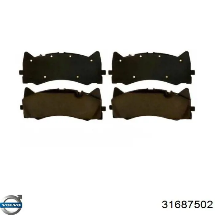 Купити 31687502 Volvo Задні колодки
