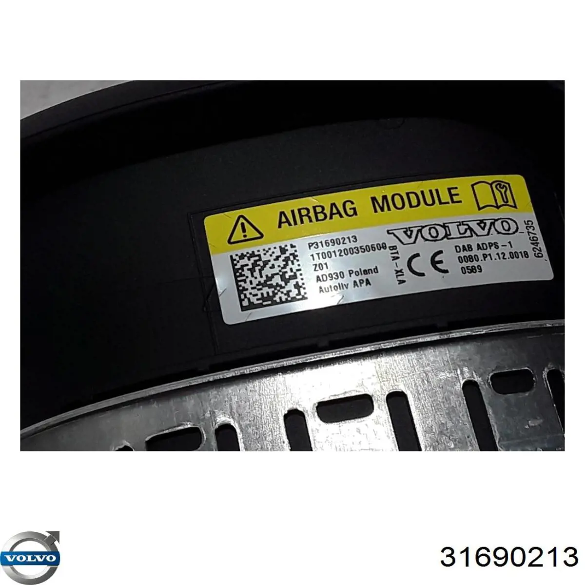 31690213 Volvo Подушка безпеки водія