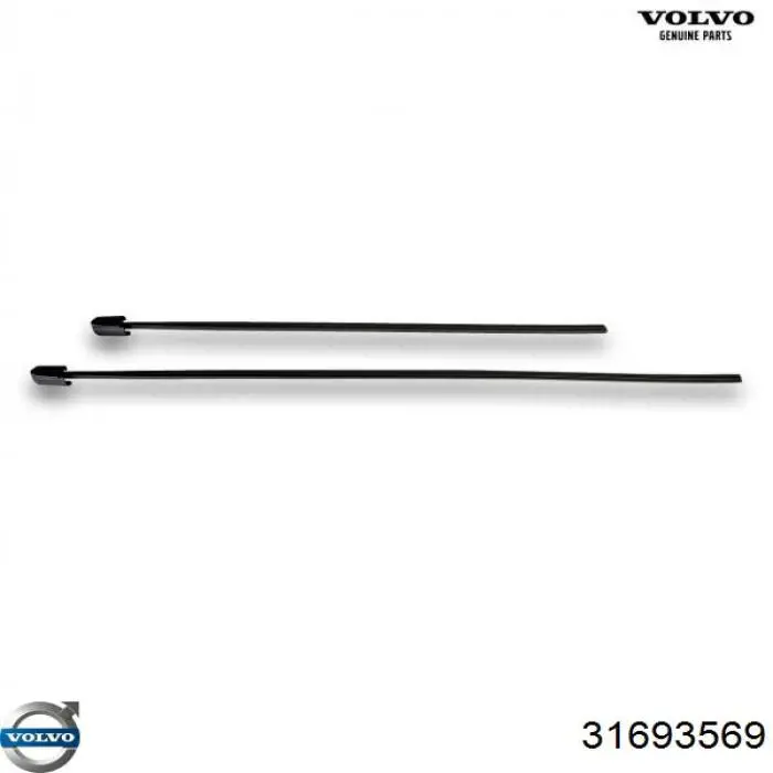 Гумка щітки склоочисника, комплект Volvo 31693569 ціна, від 28.33 USD