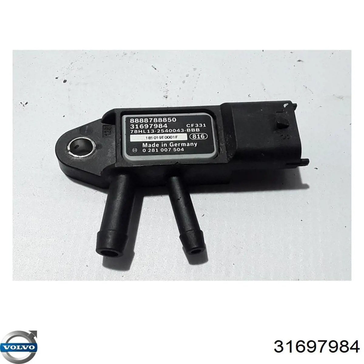 Датчик тиску вихлопних газів Volvo 31697984 ціна, від 17.12 USD