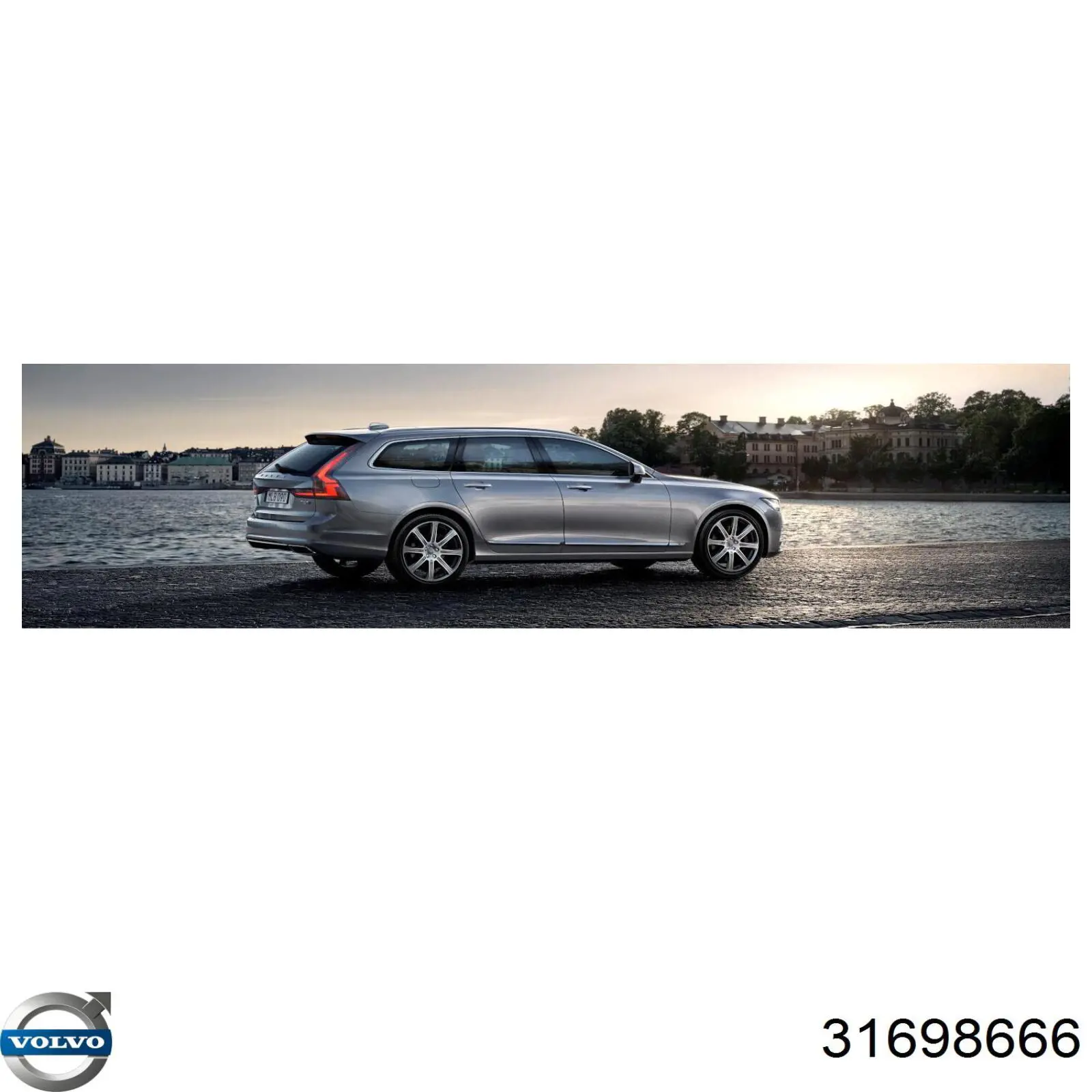 Підсилювач бампера заднього Volvo 31698666