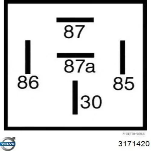Реле покажчиків поворотів 3171420 Volvo