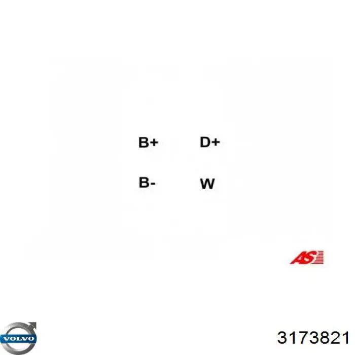 3173821 Volvo Авто генератор