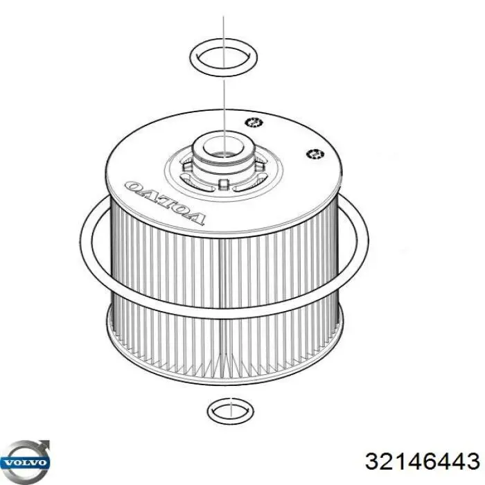 Повітряний фільтр 32146443 Volvo
