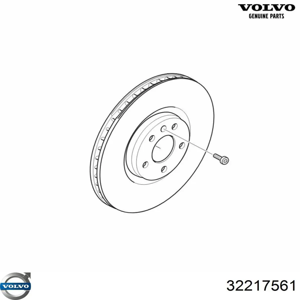 32217561 Volvo Гальмо дискове переднє