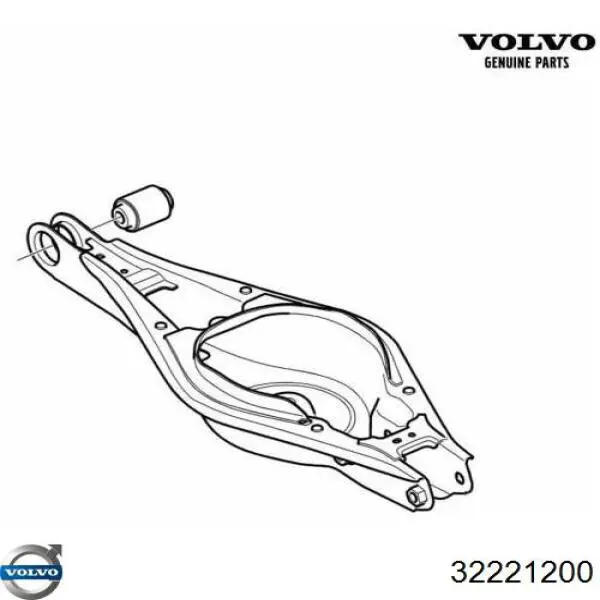 Важіль задньої підвіски нижній, правий Volvo 32221200 ціна, від 66.32 USD