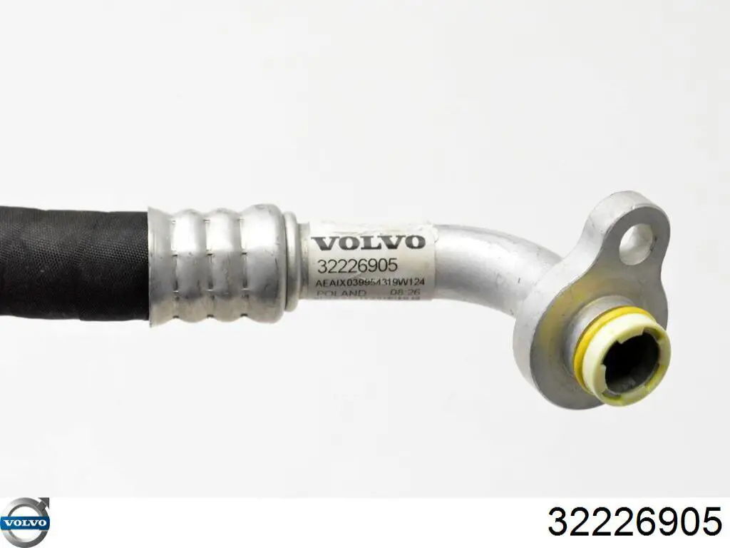 Шланг кондиціонера, від заднього випарювача до компресора 32226905 Volvo
