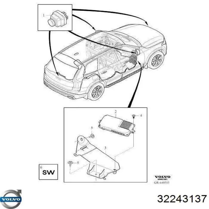 32243137 Volvo Модуль керування камерою