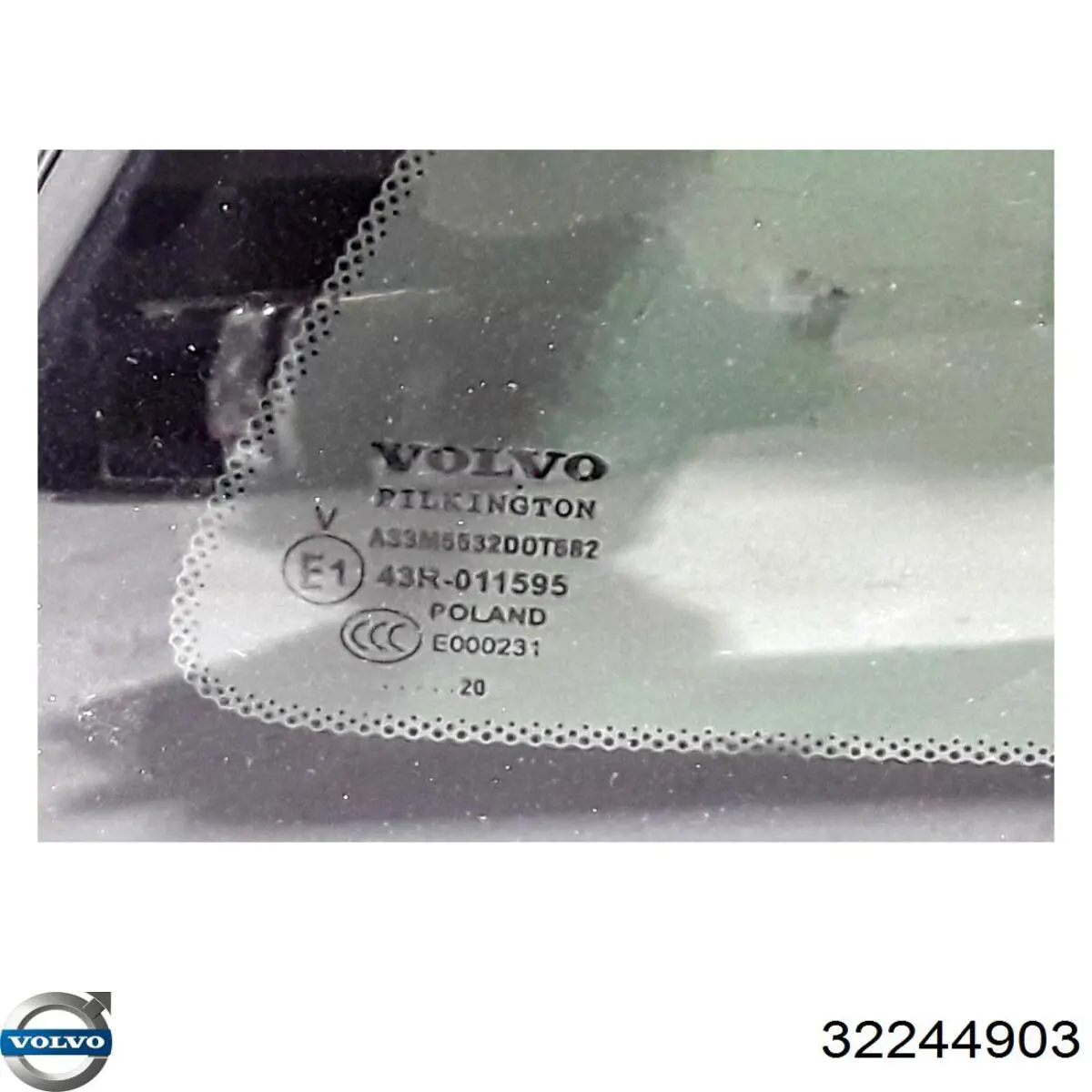 Скло багажного відсіку, праве 32244903 Volvo