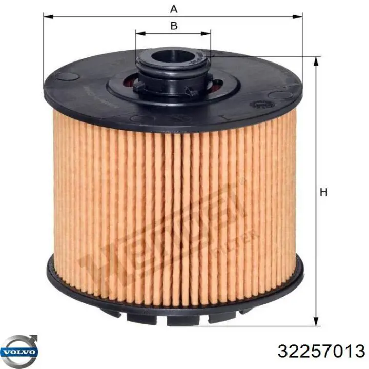 Масляний фільтр двигуна Volvo 32257013 ціна, від 6.12 USD