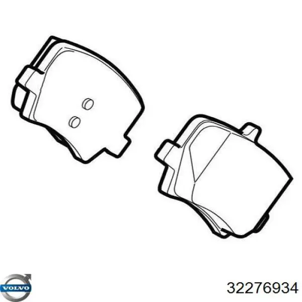 Купити 32276934 Volvo Задні колодки