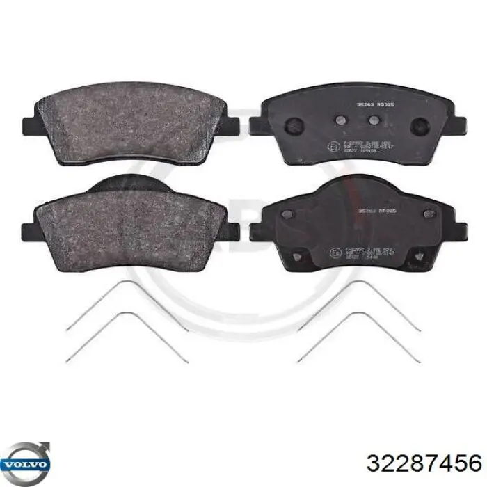 Купити 32287456 Volvo Колодки гальмівні передні, дискові
