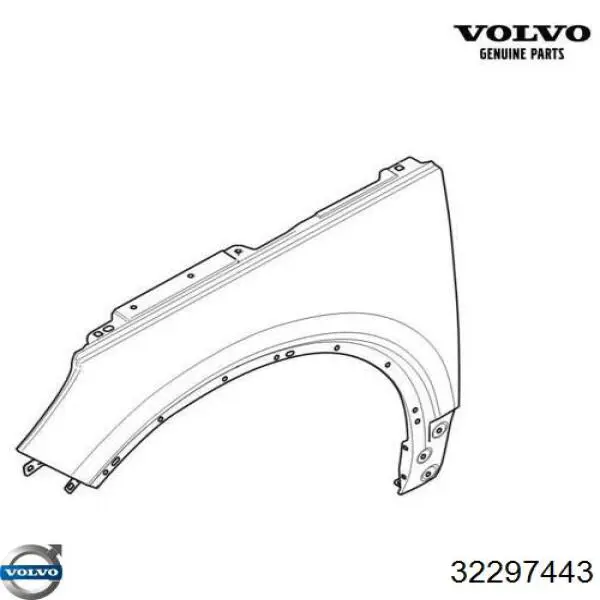 32297443 Volvo Переднє ліве крило