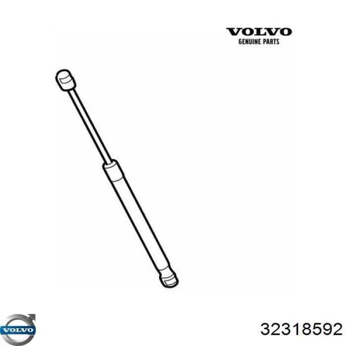 32405064 Volvo Стійка капота