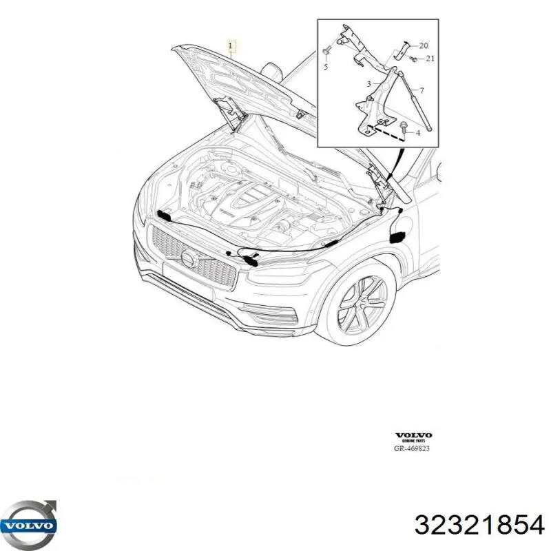  Volvo 32321854 ціна, від 8.40 USD