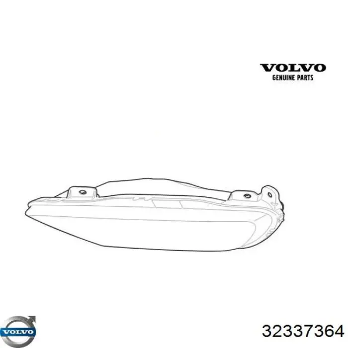 Фара протитуманна, ліва 32337364 Volvo