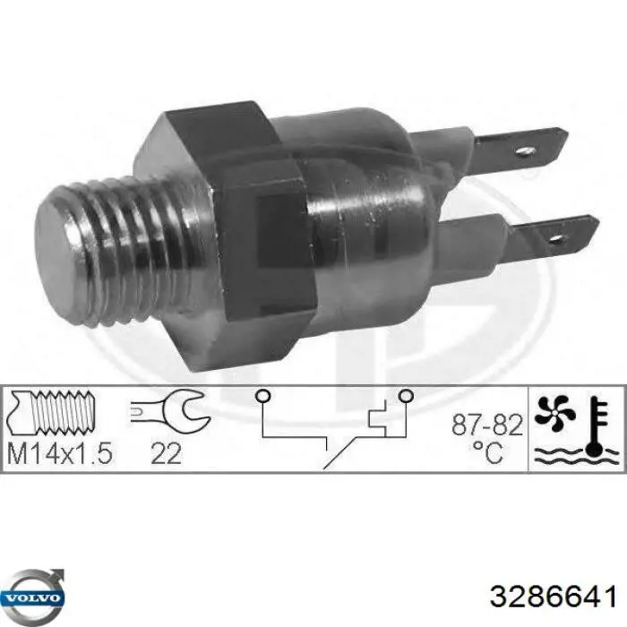 Датчик температури радіатора Volvo 3286641 ціна, від 10.06 USD