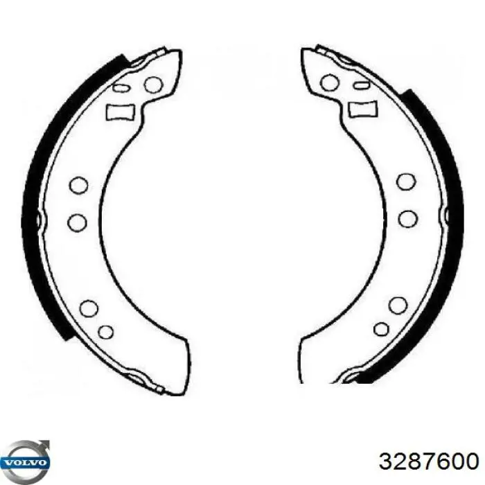 Купити 3287600 Volvo Колодки гальмові задні, барабанні