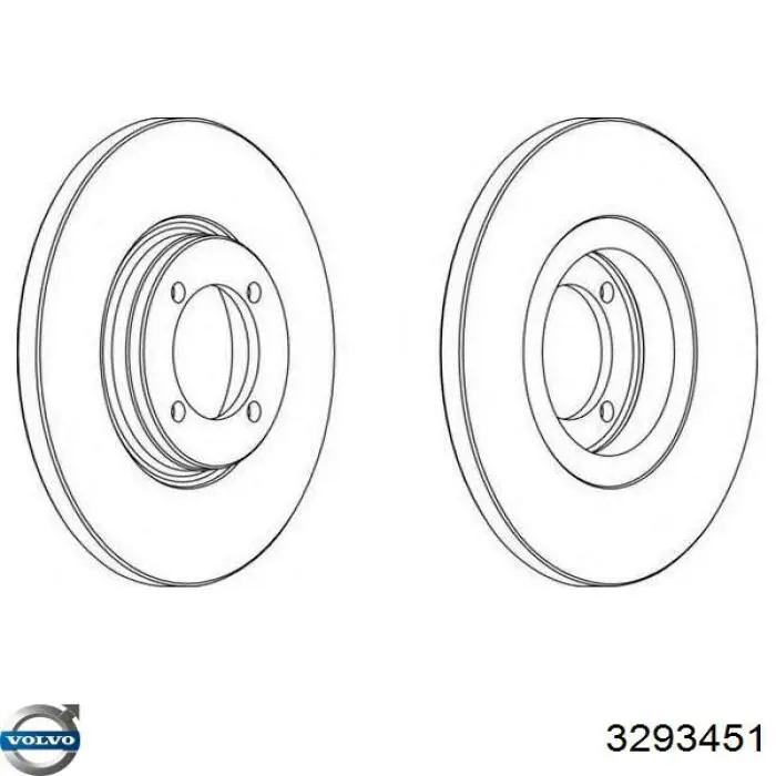 Диск гальмівний передній Volvo 3210674