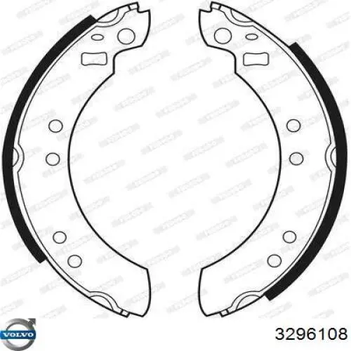 Купити 3296108 Volvo Барабан гальмівний задній