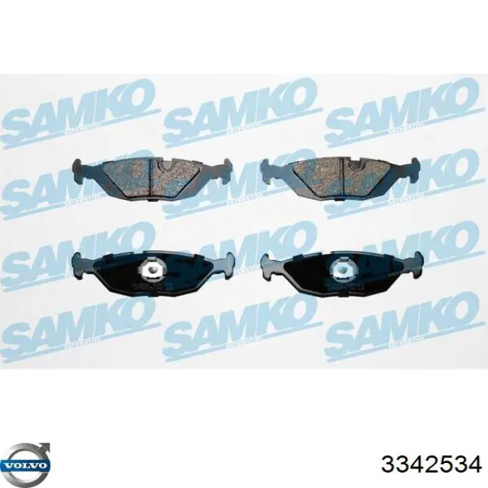 3342534 Volvo Колодки гальмівні задні, дискові