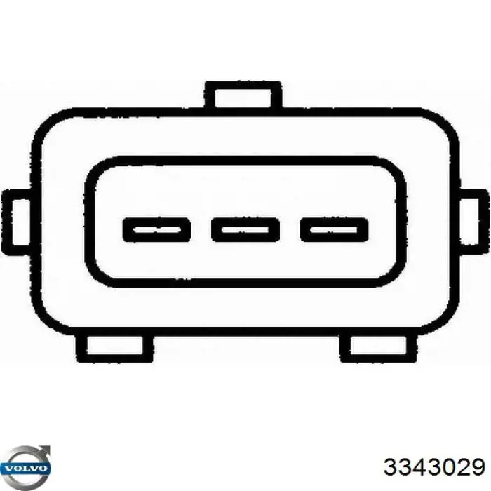 3343029 Volvo датчик положення дросельної заслінки (потенціометр)