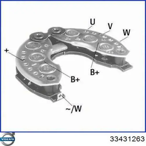 Міст діодний генератора 33431263 Volvo