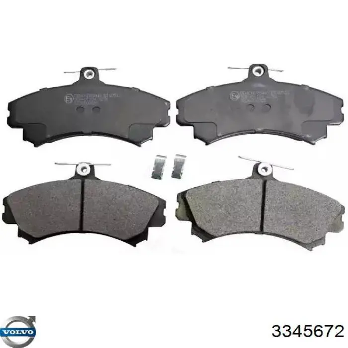 Купити 3345672 Volvo Колодки гальмівні передні, дискові
