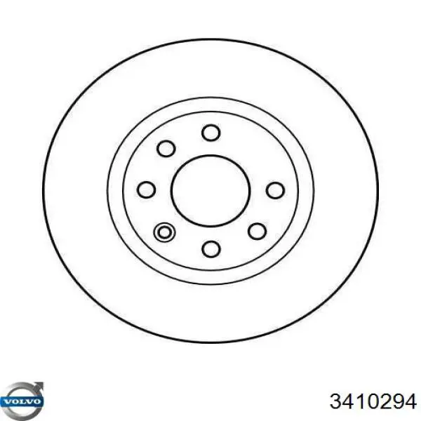 Диск гальмівний передній Volvo 3410294