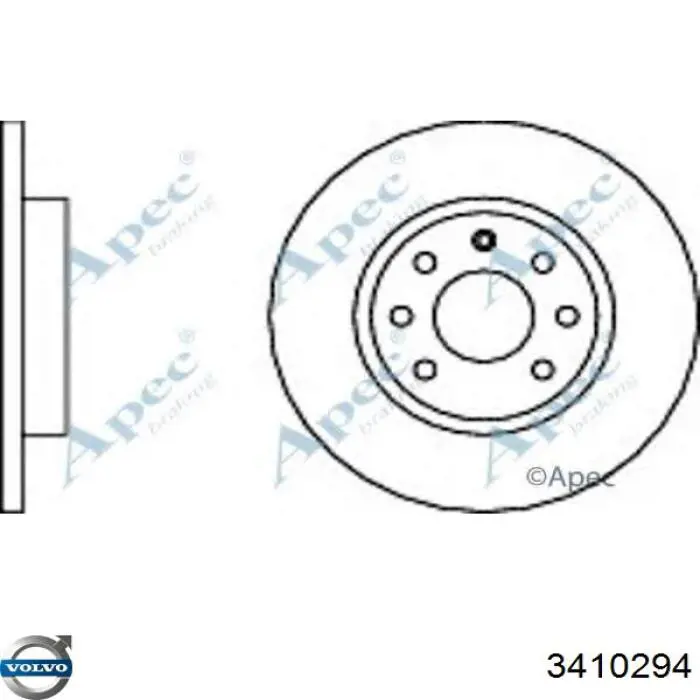 3410294 Volvo Гальмо дискове переднє