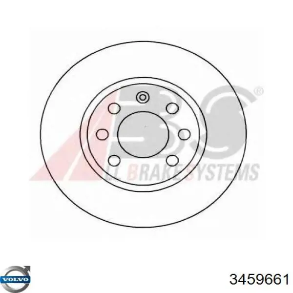 Гальмівні диски передні 3459661 Volvo