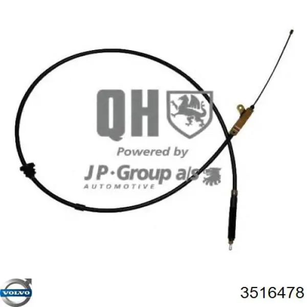 Купити 3516478 Volvo Трос ручного гальма передній