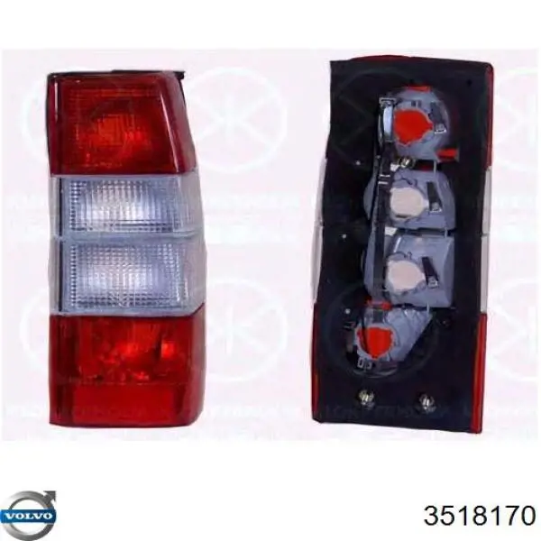 Купити 3518162 Volvo Задня права фара
