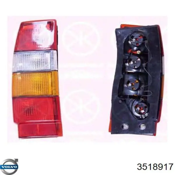 Задні ліхтарі Volvo 3518917 ціна, від 178.77 USD