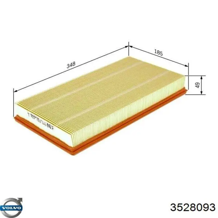 Фільтр повітряний 3528093 Volvo