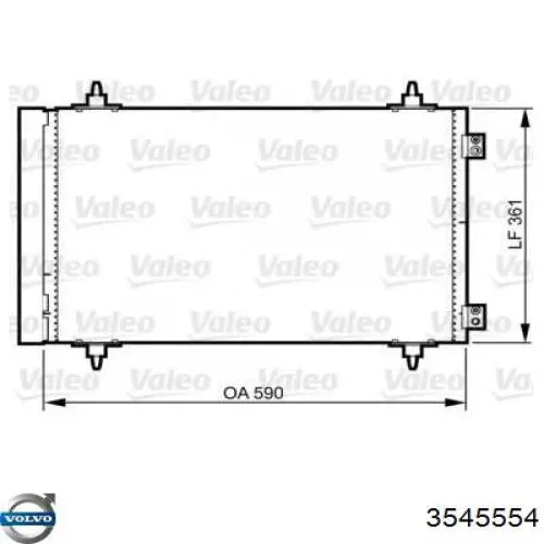Ресивер-осушувач кондиціонера Volvo 3545554