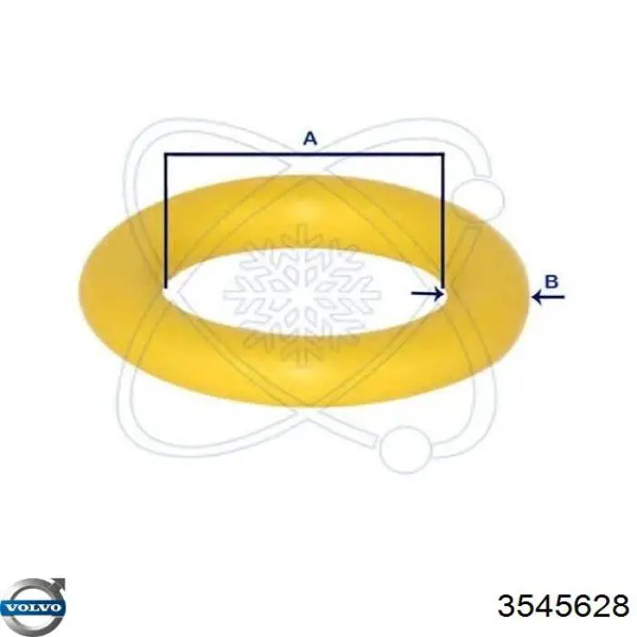 Кільце ущільнювальне трубки кондиціонера Volvo 3545628 ціна, від 3.66 USD