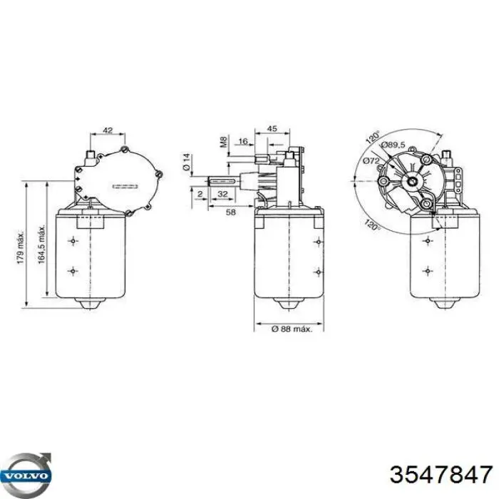 Купити 3547847 Volvo Датчик положення (оборотів) коленвалу