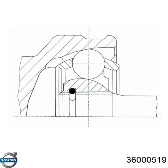 Ліва піввісь 8252034 Volvo