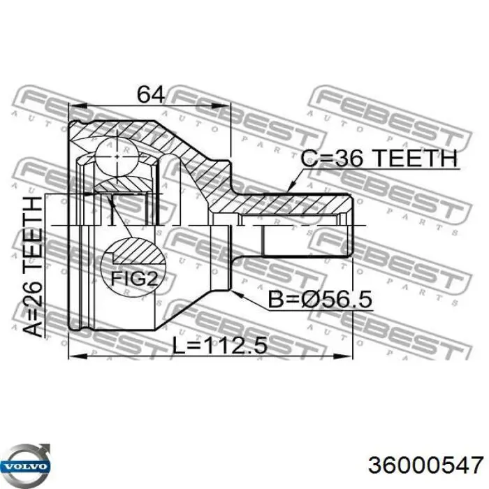 Купити 1344683 Ford Ліва піввісь