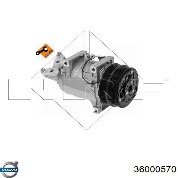 Купити 36000570 Volvo Компресор кліматичної установки