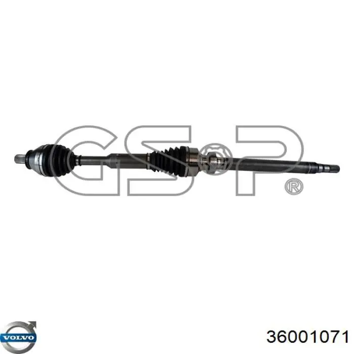 Піввісь передня, права Volvo 36001071 ціна, від 185.62 USD