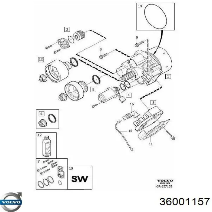  Volvo 36001157 ціна, від 435.88 USD