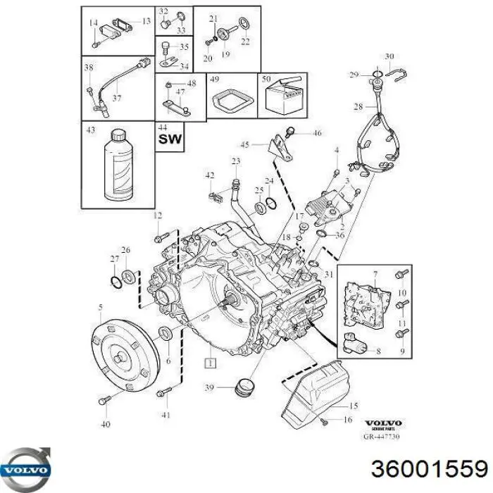 Коробка передач автомат Volvo 36001559 ціна, від 2097.55 USD