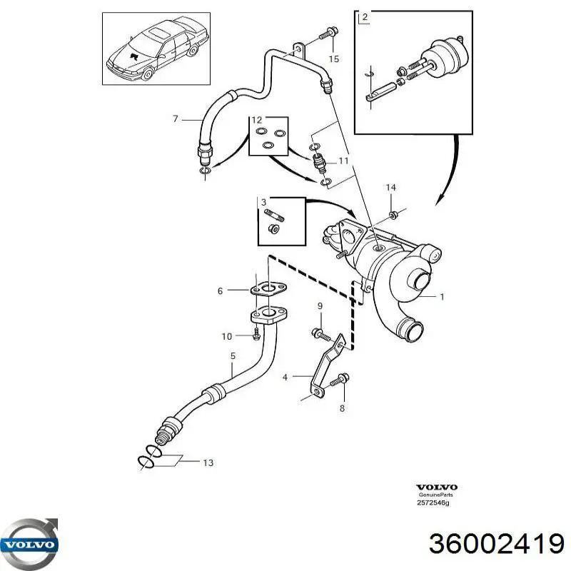Турбіна Volvo 36002419 ціна, від 154.84 USD
