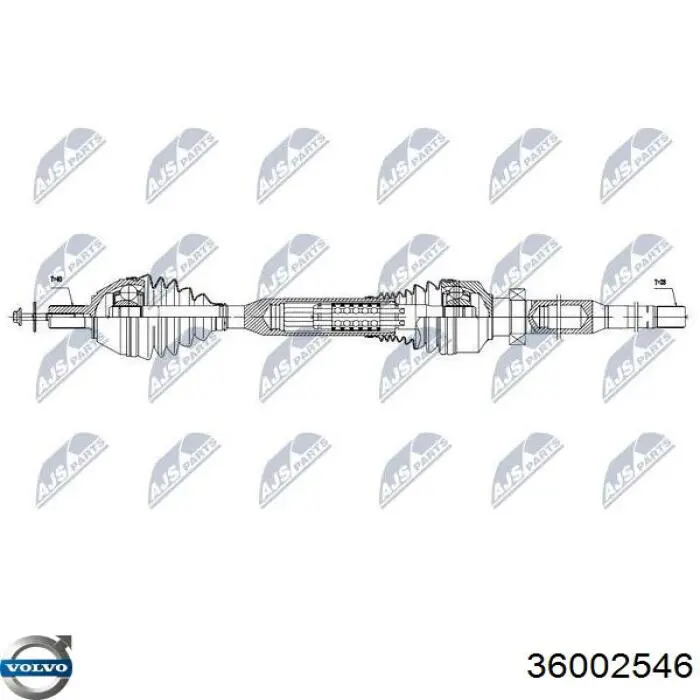 Піввісь права 30783071 Volvo
