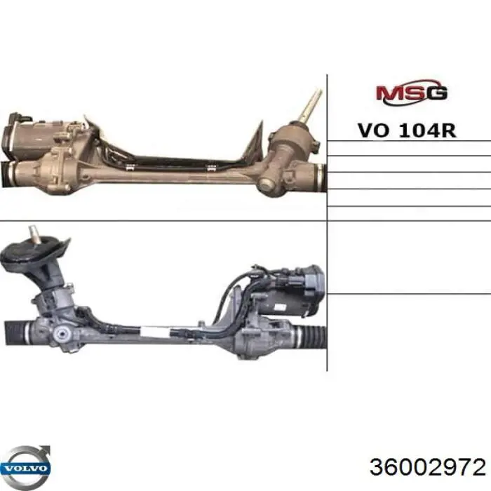 Купити 36002972 Volvo Рульова рейка