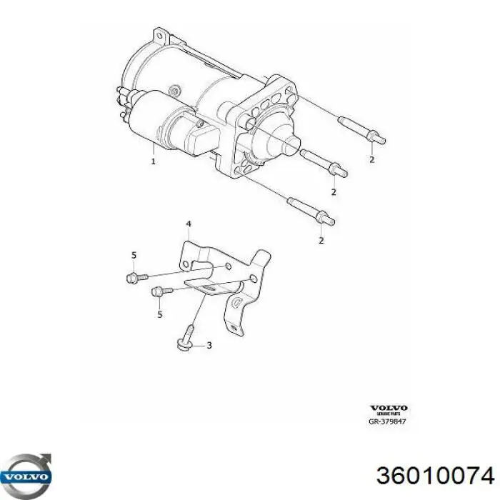 Купити 36010074 Volvo Стартер