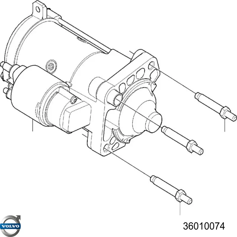 Стартер Volvo 36010074 ціна, від 76.01 USD