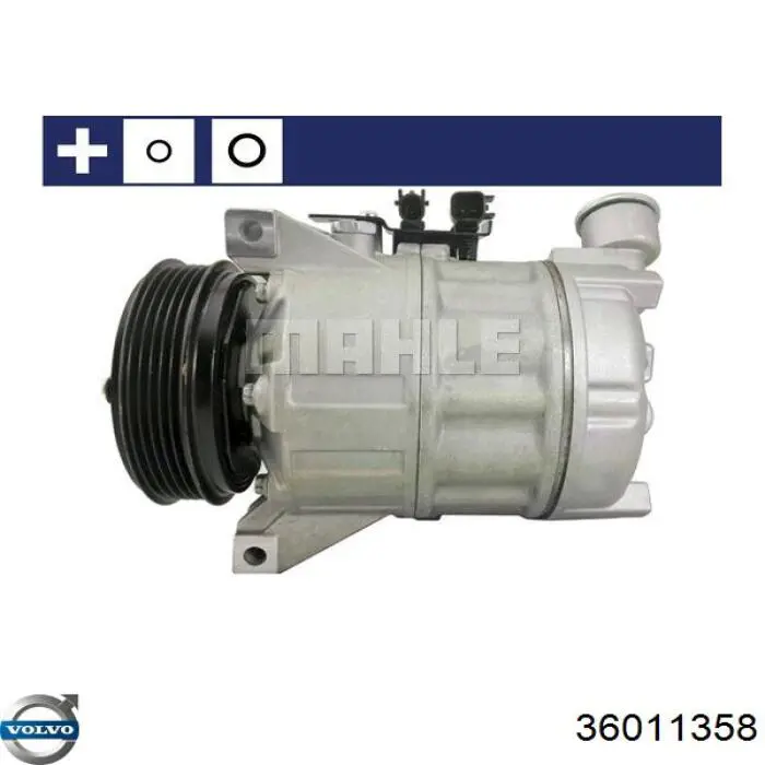 Компресор системи кондиціювання Volvo 36011358 ціна, від 191.23 USD